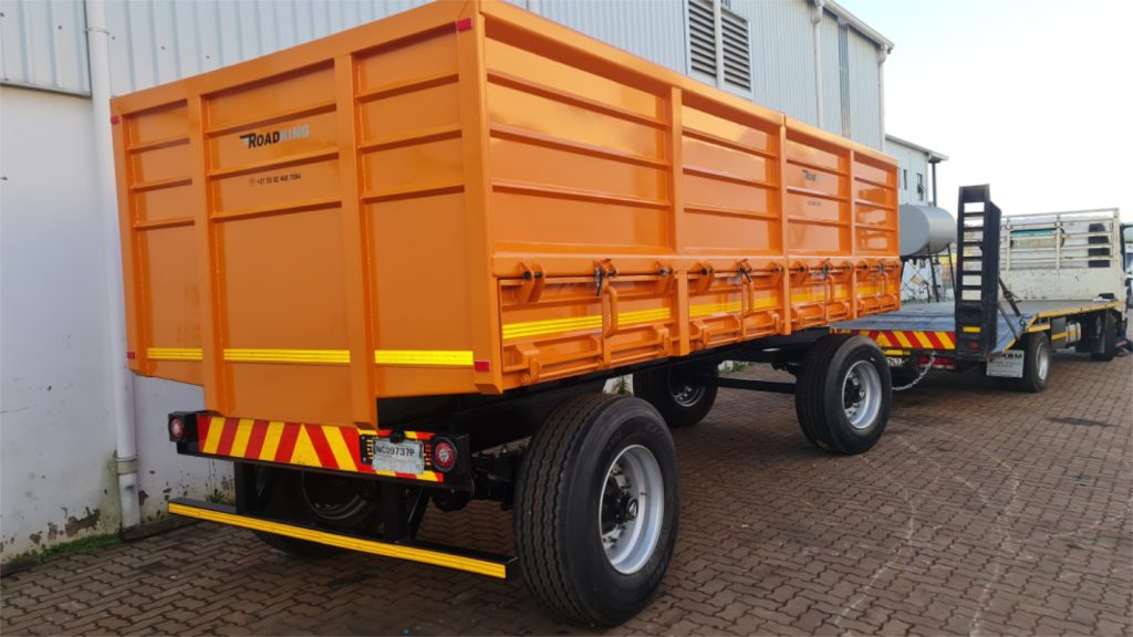 Roadking dropside tipping trailer