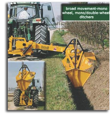 Dondi broad movement mono and double wheel ditchers at work